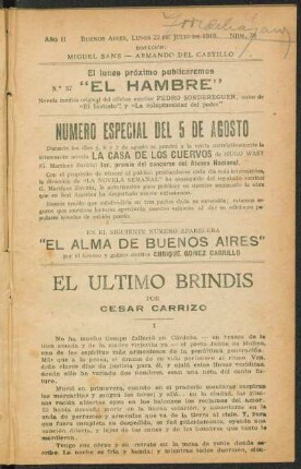 1918000236: El ultimo brindis