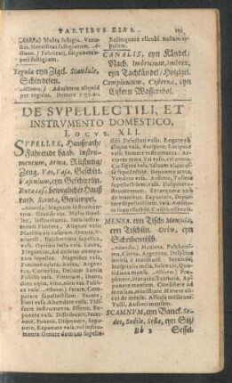 De Supellectili, Et Instrumento Domestico. Locus. XLI. - De Commutativa Iustitia. Locus L.