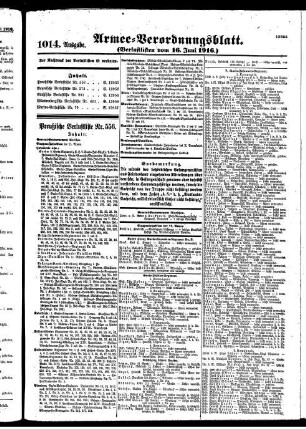 1014.Ausgabe. Freitag, 16. Juni 1916