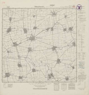 3726 (alte Nr.: 2023) Hohenhameln, Meßtischblatt (4cm - Karte)