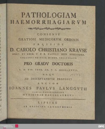 Pathologiam haemorrhagiarvm