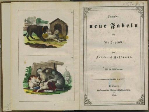 Einhundert neue Fabeln für die Jugend / von Friedrich Hoffmann