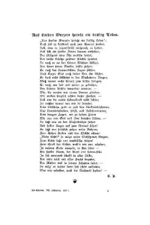 Aus starken Wurzeln sprießt ein kräftig Leben