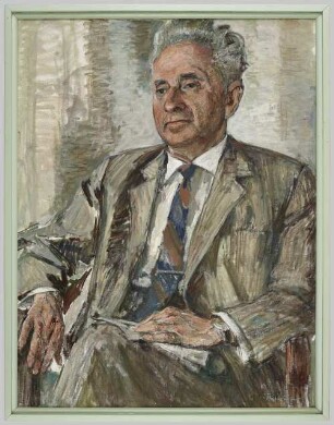 Portraitgemälde, Berghauptmann Dr. Ludger Funder (Leiter des Oberbergamts Dortmund 1963-1964)