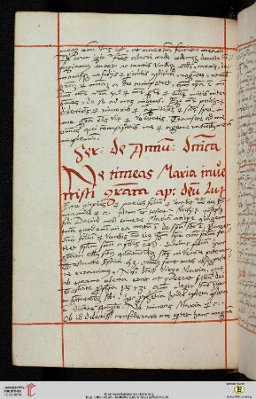 Sermo de Annunciatione [!] dominica [Predigttext, Lc 1,30:]