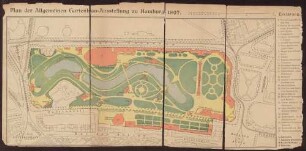 Plan der Allgemeinen Gartenbau-Ausstellung zu Hamburg 1897.