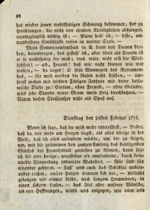 Dienstag den 24sten Februar 1795.