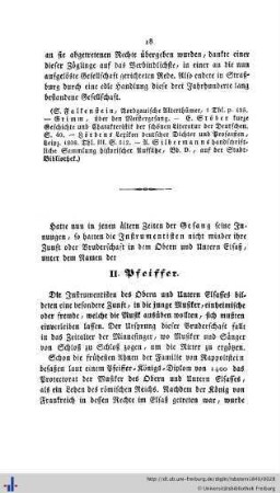 II. Die Pfeiffer.