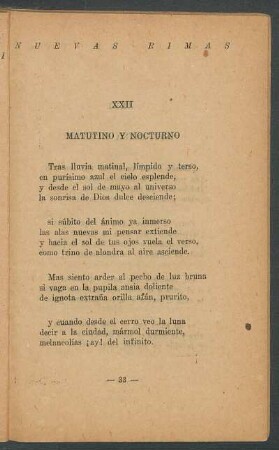 XXII - Matutino y nocturno