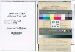 Entnazifizierung Richard Lintermanns , geb. 11.02.1888 (Landwirt)