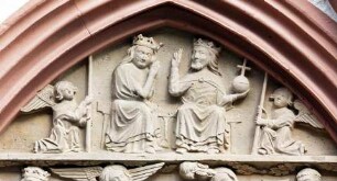 Westportal — Verkündigung und Krönung — Marienkrönung