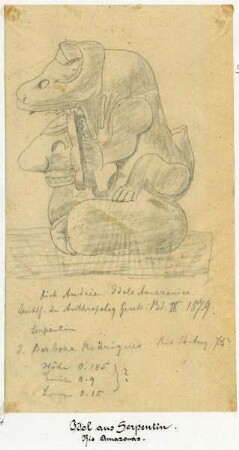 Abgott aus Serpentin : Rio Amazonas