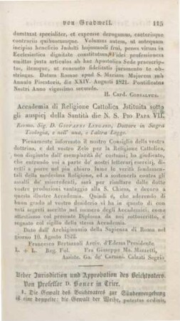115-130 Ueber Jurisdiction und Approbation des Beichtvaters