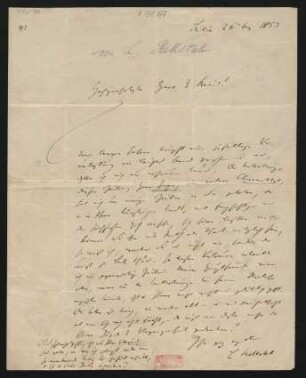 Brief an Carl Gottlieb Reißiger : 26.03.1859