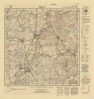 1322 (alte Nr.: 206) Eggebek, Meßtischblatt (4cm - Karte)