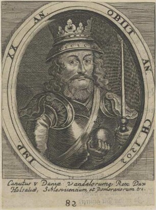 Bildnis von Canutus V., König der Dänen