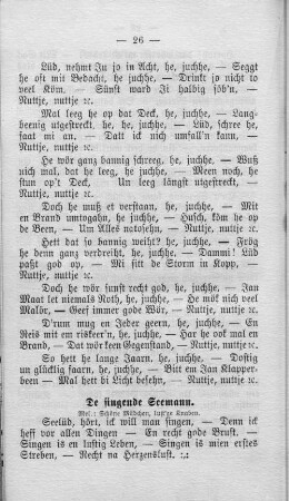 De singende Seemann.
