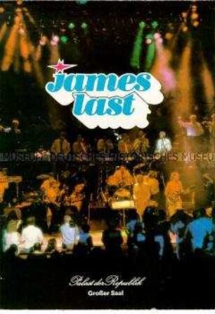 Programmblatt zum Gastspiel des Orchesters James Last im Palast der Republik