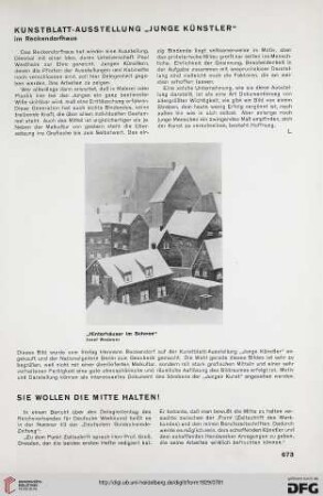 Sie wollen die Mitte halten!