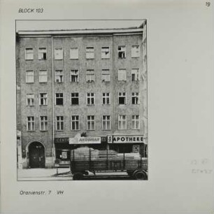 Fotografie: Oranienstr. 7, 1983