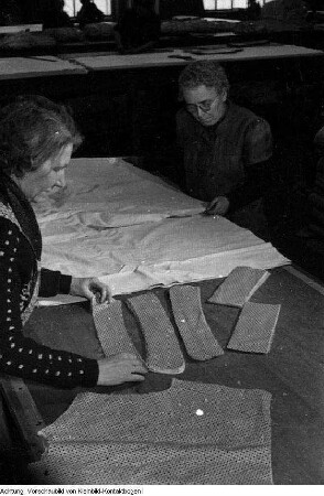 Sebnitz, VEB Kleiderwerke Sebnitz, Gewerkschaftsbrigade, Januar 1954