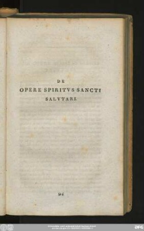 De Opere Spiritus Sancti Salutari.