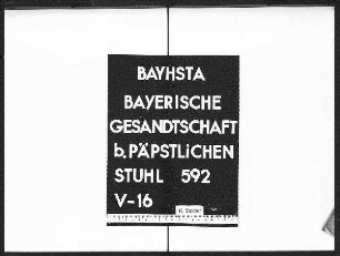 Anzeigen vom Amtsantritt von Karidnalstaatssekretären