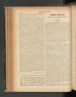 Colonies Francaises.