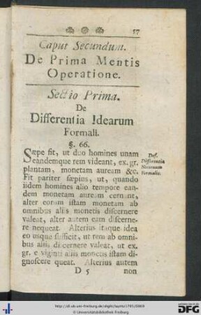 Cap. II. De Prima Mentis Operatione.