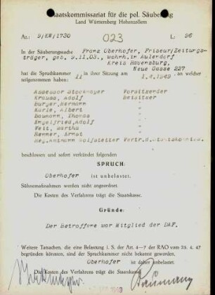 Oberhofer, Franz