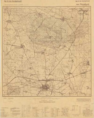 2448 Strasburg in der Uckermark, Topographische Karte 1:25000 (4cm - Karte)
