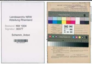 Entnazifizierung Anton Schemm , geb. 08.12.1902 (Maurer)