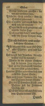 Für alle bekehrte und unbekehrte Sünder