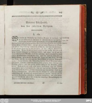 Vierter Abschnitt, von der jüdischen Religion.