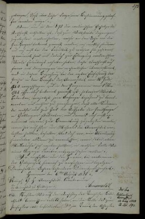 Ernennung des Akzessors der Juristen Fakultät Doktor Oesterley zum Bibliotheksakzessor.