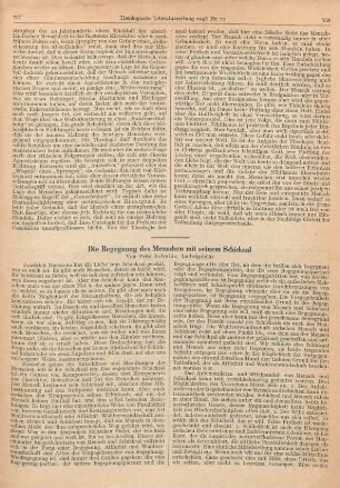 757-760 Die Begegnung des Menschen mit seinem Schicksal