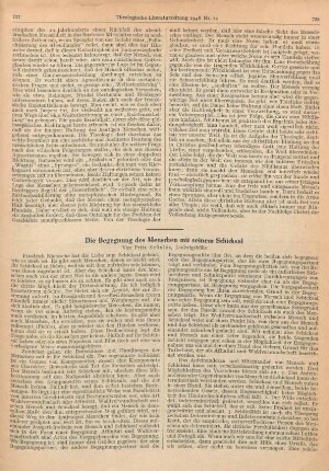 757-760 Die Begegnung des Menschen mit seinem Schicksal