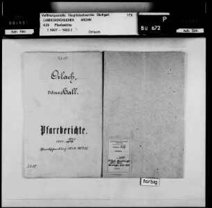 Orlach: Pfarrberichte