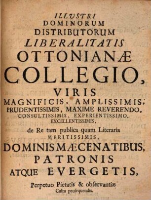 Disp. inaug. med. de diversa sanguinis circulatione per tres ventres