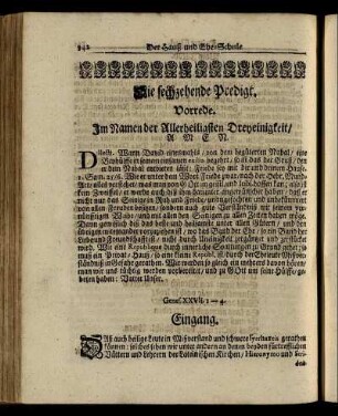 Die sechzehende Predigt. - Die achtzehende Predigt.