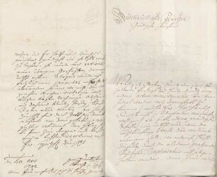 Johann Peter Job an Karoline Luise von Baden (Dornheim)