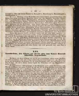 Kapitel XVI. Verschiedene, den Gärten zur Zierde oder zum Nutzen dienende künstliche Gegenstände.