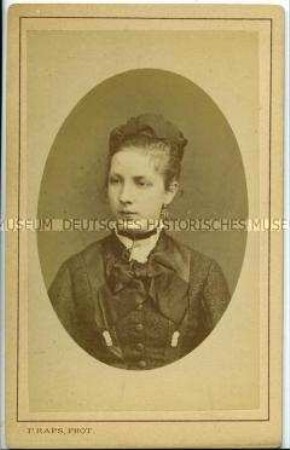 Porträt eines jungen Mädchens, Carte de Visite