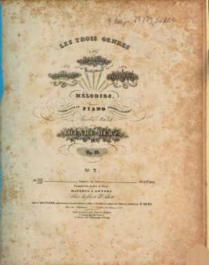 Les trois genres : mélodies variées pour le piano ; op. 88, 2. Genre religieux : Ave Maria de Mlle. Puget