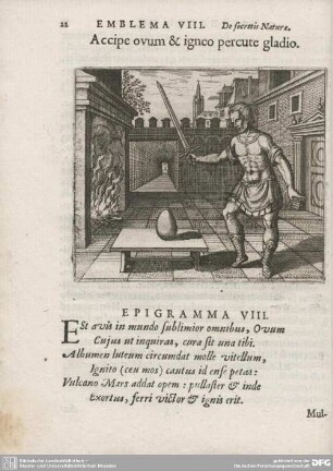 Discursus VIII. Accipe ovum et igneo percute gladio.