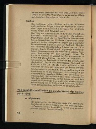 Vom Westfälischen Frieden bis zur Auflösung des Reiches (1648-1806)