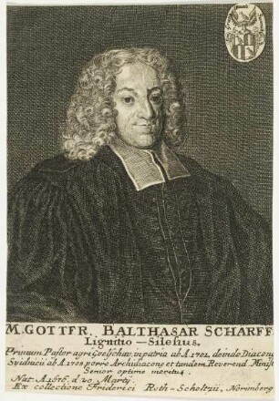 Bildnis des Gottfr. Balthasar Scharff