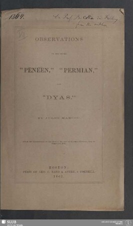 Observations On The Terms "Pénéen", "Permian" and "Dyas"
