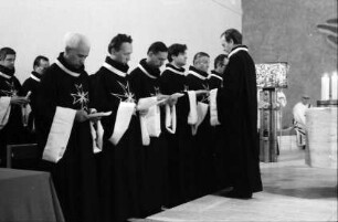 Freiburg: Konviktskirche, Aufnahme der Postulanten in den Ritterorden
