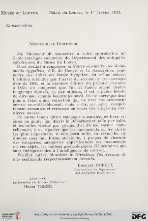 Monsieur le Directeur, [...]